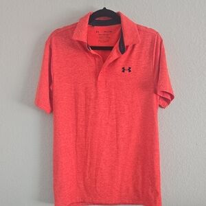 Under Armour Men's Vibrant Coral Polo Shirt